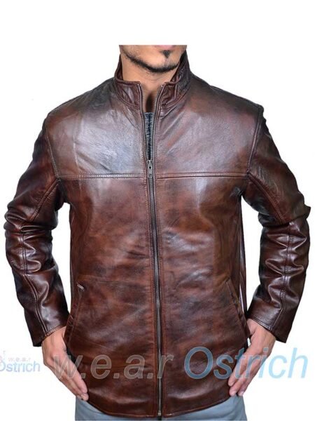 Mjulian Leather Jacket Brown Coat