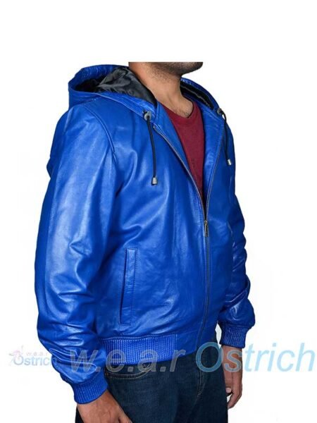 blue bomber jacket