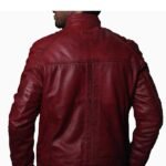 Mens red leather jackets