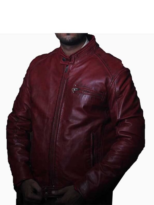 red biker jacket mens