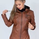 womens hooded trenchcoat