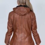 womens hooded trenchcoat