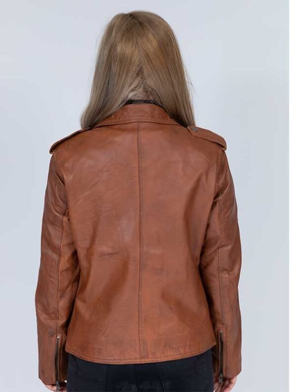leather motorcycle jacket women