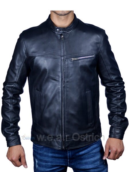 lambskin leather jacket