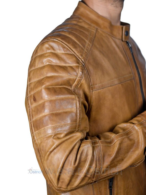 quilted biker jacket mens