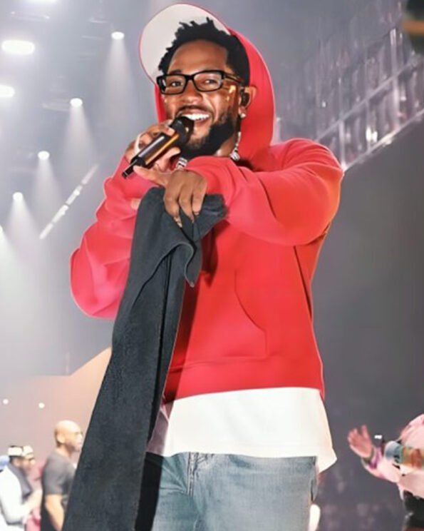 Kendrick-Lamar-Pop-Out-Concert-Red-Hoodie