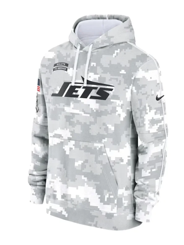 2024 Salute To Service New York Jets Arctic Camo Hoodie 2