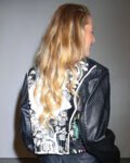 Blake Lively Floral Leather Jacket