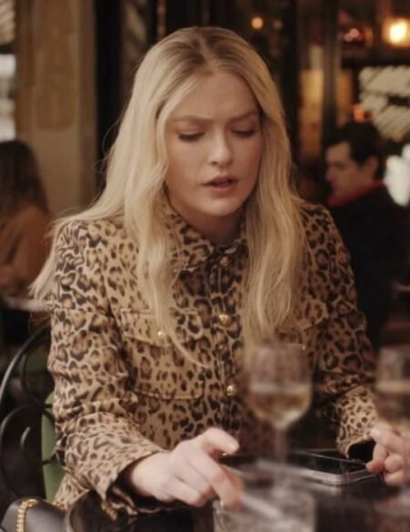 Camille Razat Emily In Paris S04 Poster Leopard Print Jacket 1