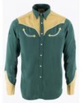 Gene-Thibedeau-The-Umbrella-Academy-Nick-Offerman-Green-Western-Shirt