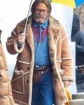 Nick Offerman The Umbrella Academy S04 Brown Shearling Coat