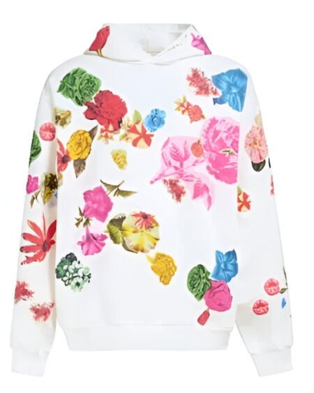 Bel-Air-Will-Smith-White-Floral-Print-Hoodie. 1