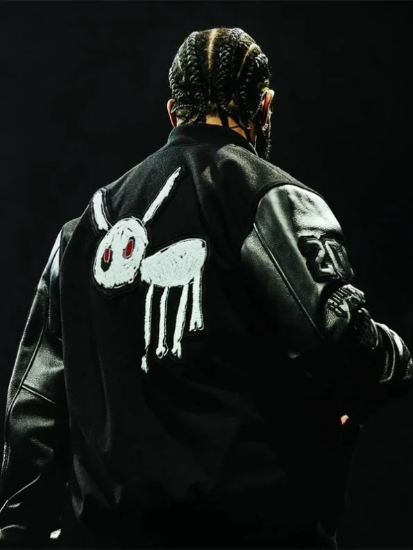 Drake For All The Dogs Varsity Black Jacket 4