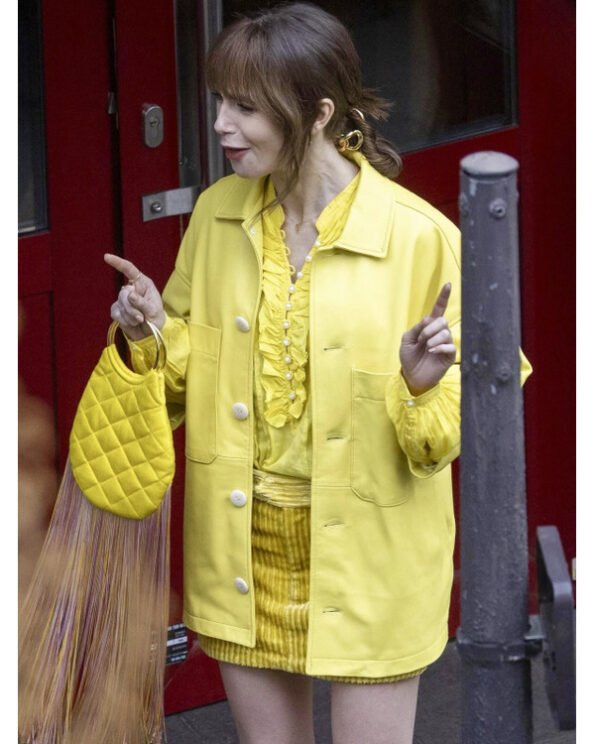 Emily-In-Paris-Lily-Collins-Yellow-Jacket