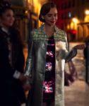 Emily In Paris S02 Lily Collins Silver Coat