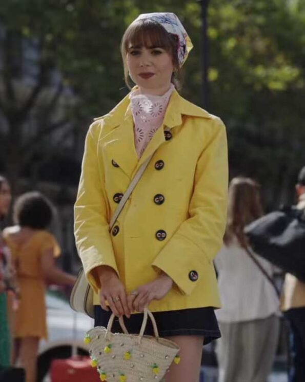 Emily In Paris Season 03 Emily Cooper Yellow Coat 2