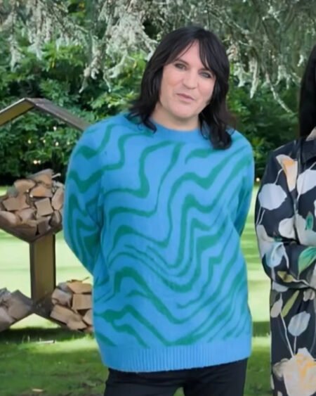 Great British Bake Off Noel Fielding Zebra Print Jumper 1