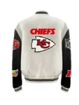 Taylor-Swift-x-Travis-Kelce-Jeff-Hamilton-Kansas-City-Chiefs-White Black-Jacket