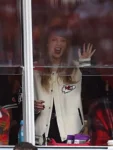 Taylor-Swift-x-Travis-Kelce-Jeff-Hamilton-Kansas-City-Chiefs-White Black-Jacket