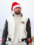 Taylor-Swift-x-Travis-Kelce-Jeff-Hamilton-Kansas-City-Chiefs-White Black-Jacket