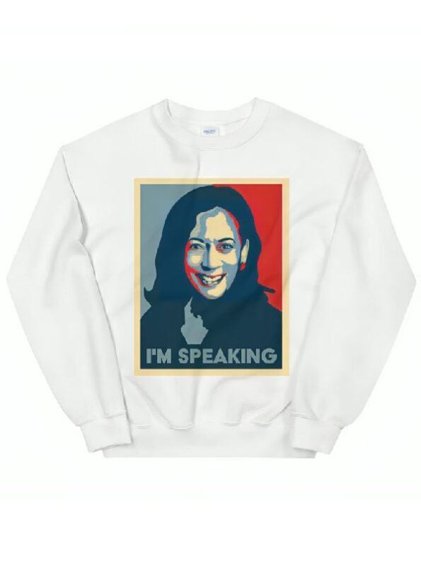 Kamala Harris I’m Speaking White sweatshirt