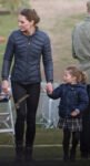 Kate Middleton Puffer Blue Quilted Jacket 2