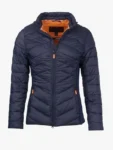 Kate Middleton Puffer Blue Quilted Jacket 2