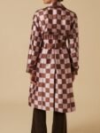 Emily-In-Paris-S04-Lily-Collins-Pink-Brown-Checkered-Trench-Coat-1