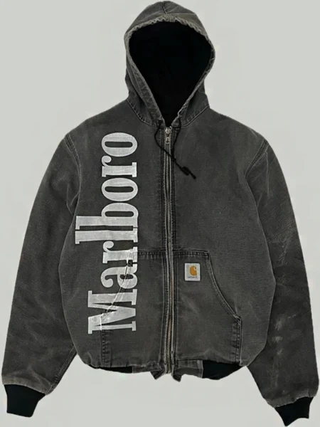 Marlboro Carhartt Grey Hooded Jacket 1