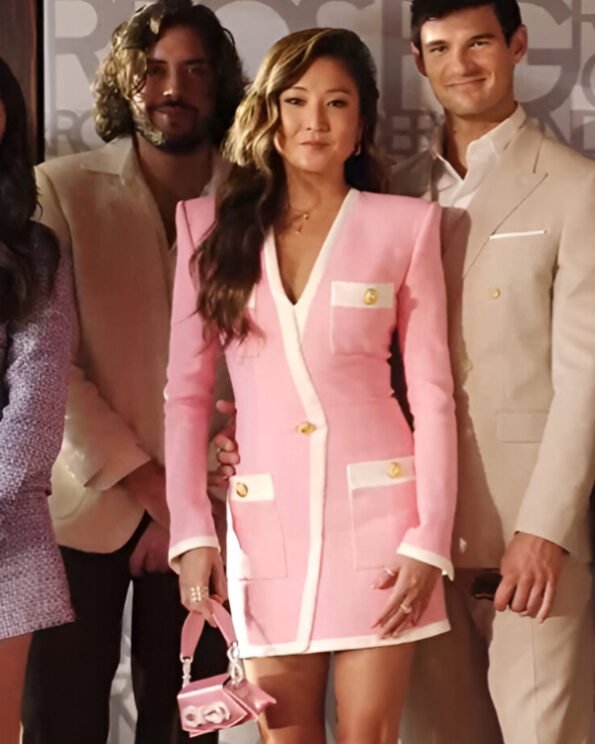 Mindy-Chen-TV-series-Emily-in-Paris-S03-Ashley-Park-Pink-Dress-Coat