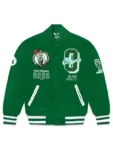 OVO x NBA Celtics Green Varsity Jacket 1