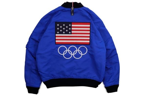 Paris Olympics 2024 Joe Biden USA White Bomber Jacket 2