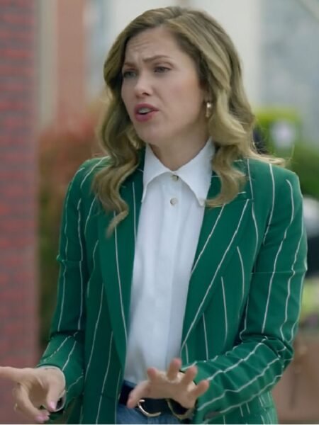 Pascale Hutton Nelly Knows Mysteries a Fatal Engagement Striped Blazer 1