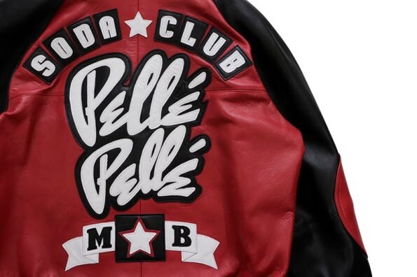 Soda Club Plush Pelle Pelle Red Leather Jacket 2