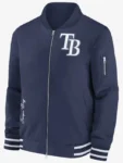 Tampa Bay Rays Blue Bomber Jacket 1