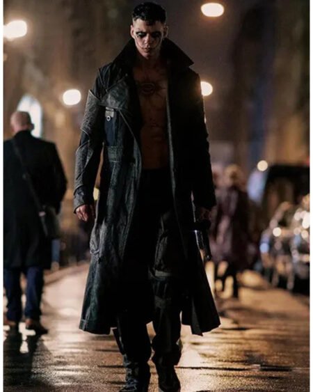 The-Crow-2024-Bill-Skarsgard-Black-Trench-Coat