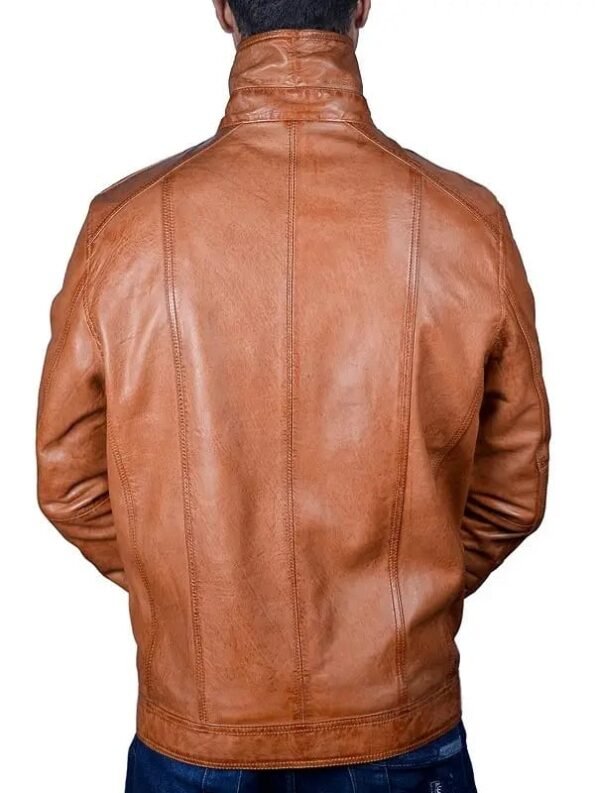 Mens Brown Leather Jacket1