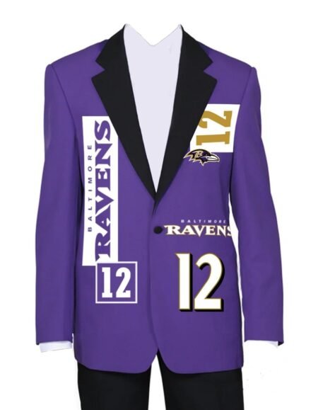 Womens Baltimore Ravens Purple Blazer 1