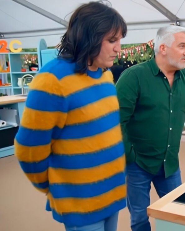 Great-British-Baking-2024-Noel-Fielding-Striped-Sweater-2