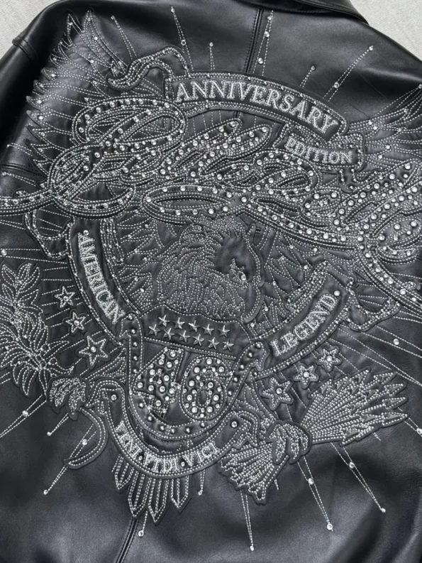 Pelle Pelle 46th Anniversary Black Silver metallic Jacket 4