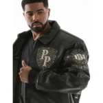 Pelle Pelle Legendary Black Stud Jacket For Men