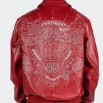 American Legend Anniversary Edition 45 Men’s Pelle Pelle Red Full Grain Leather Jacket