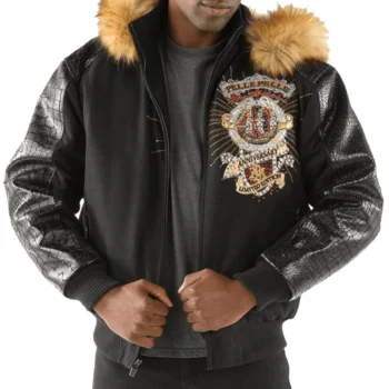 Mens-Pelle-Pelle-40th-Anniversary-Collectors-Series-Marc-Buchanan-Black-Fur-Hooded-Wool-Jacket.webp