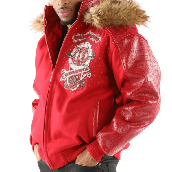 Mens-Pelle-Pelle-40th-Anniversary-Collectors-Series-Marc-Buchanan-Red-Fur-Hooded-Wool-Jacket.webp