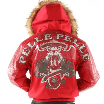 Mens-Pelle-Pelle-40th-Anniversary-Collectors-Series-Marc-Buchanan-Red-Fur-Hooded-Wool-Jacket2.webp