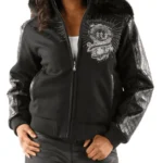 Womens-Pelle-Pelle-40th-Anniversary-Collectors-Series-Marc-Buchanan-Black-Fur-Hooded-Leather-Jacket.webp