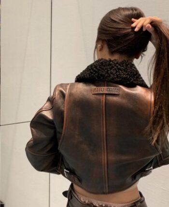 Miu Miu Nappa Leather Jacket 2