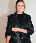 Erin Andrews Super Bowl LIX Oversized Biker Jacket 2