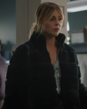 High-Potential-Kaitlin-Olson-Green-Fur-Jacket1.jpg