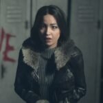 Video Game Until Dawn Emily Davis Black Leather Shearling Jacket 2